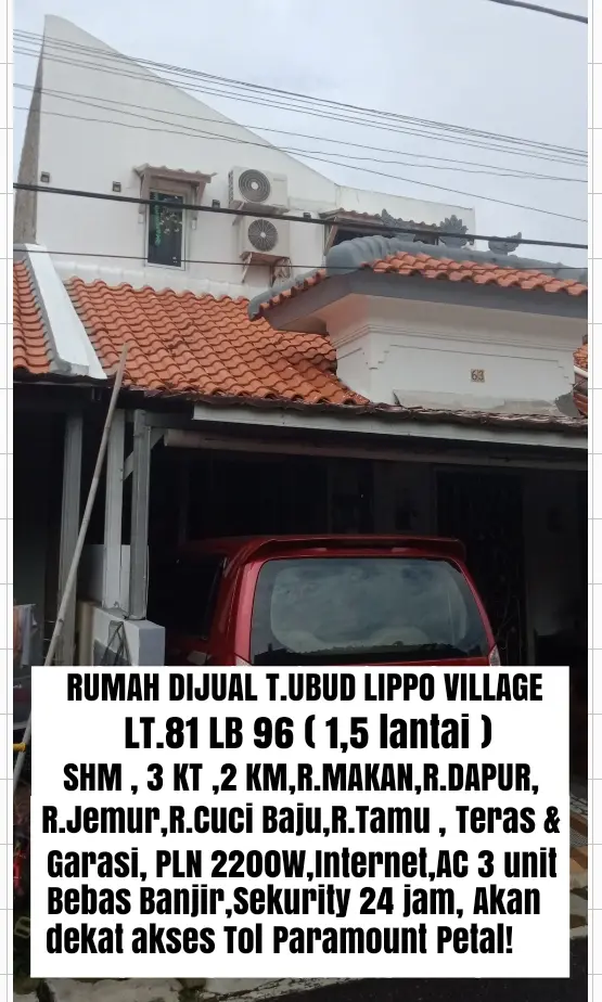 Foto Properti Di jual rumah di Lippo Village